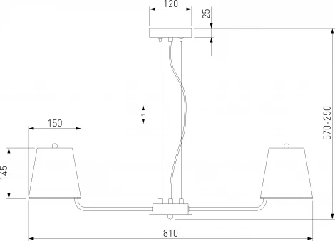 Подвесная люстра Eurosvet Amaretto 60155/8 хром (220V, на тросе)