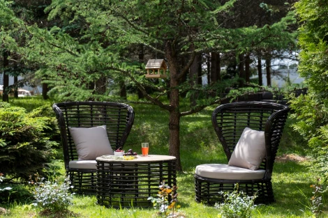 "Парма" кофейный комплект из искусственного ротанга, цвет бронзовый 4SIS арт.УТ-00008200