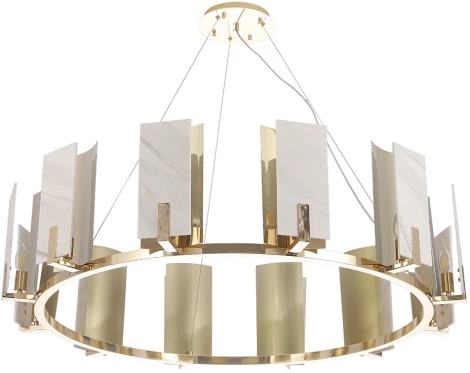 Подвесная люстра Crystal Lux DELUXE SP12 (220V, на тросе, круглые)