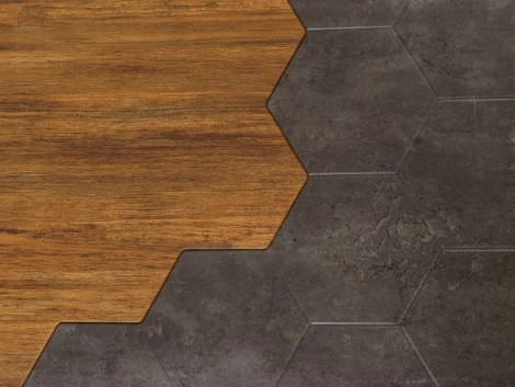 Стол журнальный Китч дуб американский/серый бетон от фабрики Mebelik