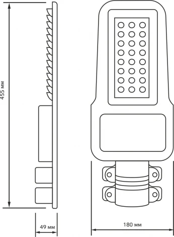 Уличный консольный светильник Gauss Qplus 629535300 (LED, 220V, IP65)