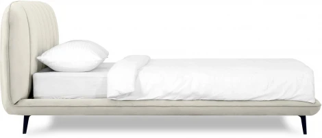 Кровать Amsterdam ОГОГО (арт.564895), (Велюр/Белый)
