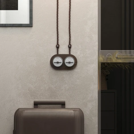 Выключатель на 4 положения двухклавишный Vintage (белый матовый/хром) Werkel W5822050 (a058777)