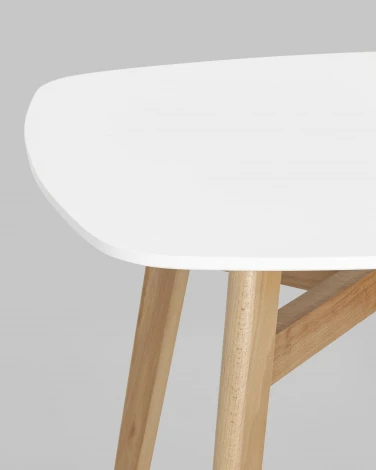 Стол обеденный Stool Group Target 80*80 белый ножки массив бука УТ000005563
