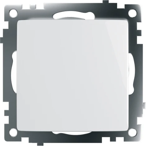 Выключатель одноклавишный (белый) Stekker Катрин 39298