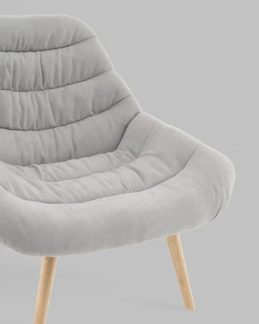 Кресло Олби Страйпс светло-серый Stool Group арт.УТ000040101