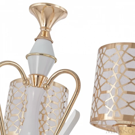 Подвесная люстра Arte Milano Florentia-1237 301237/3 Wh/Gd (220V, на цепи)