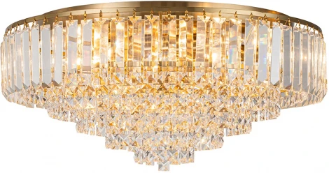 Потолочная люстра Escada Delicacy 2112/8P Gold 8x40Вт E14, металл/стекло, золото (220V, круглые)