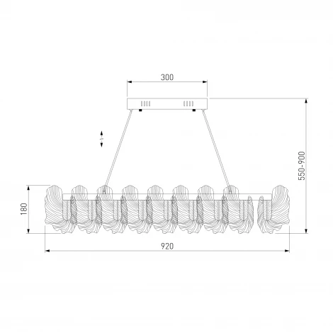 Подвесная люстра светодиодная Bogate's Farfalla 90376/1 (220V, на тросе)