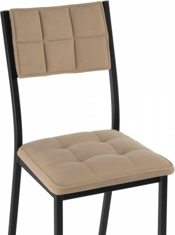 Стул Бекал (Бекал латте / черный матовый) Woodville арт.587519
