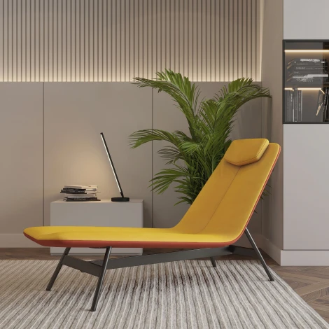 Шезлонг Top Concept Sigma, желто-оранжевый