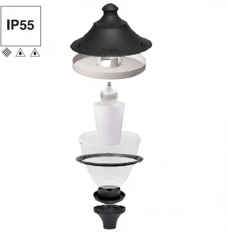 Наземный фонарь светодиодный IP65 Fumagalli Remo R50.372.000.AXH27 (220V)