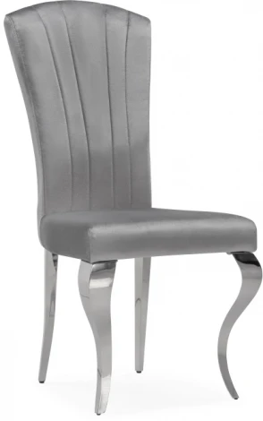 Стул Woodville на металлокаркасе Sally dark grey / steel 15385