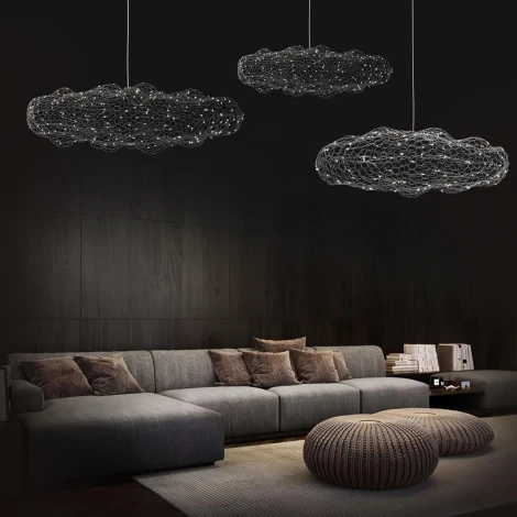 Подвесной светильник Loft It Cloud 10247/550 Silver (LED, 220V, на тросе, ветки)