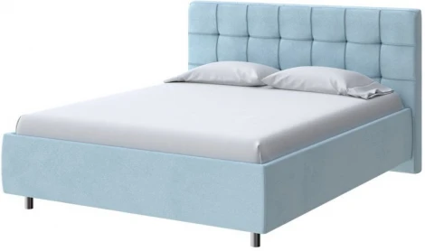 PROxSON Кровать Nety без основания (Ткань: Велюр Teddy Морозная свежесть) 90x190