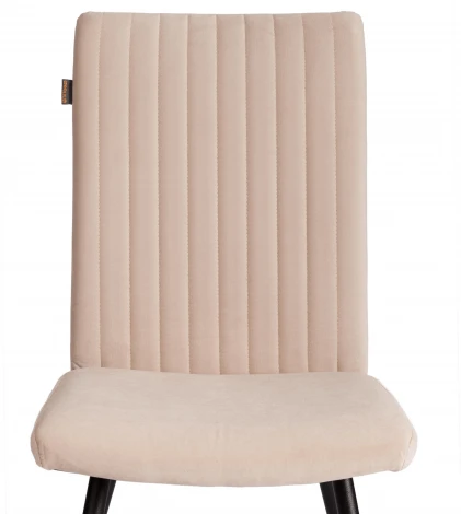 Стул обеденный Monte Carlo Tetchair (Флок/Бежевый,Черный) арт.24792