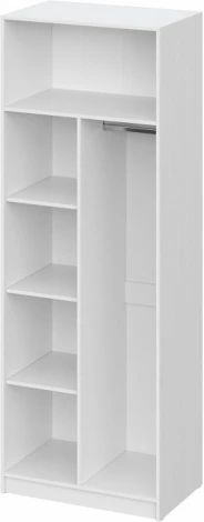 Шкафы Woodville Бирма ШК-800 белое дерево / белое дерево