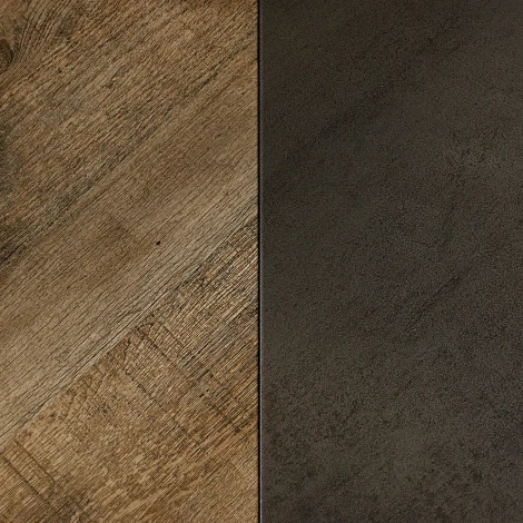 Стол журнальный BeautyStyle 32 дуб крымский состаренный/серый бетон/венге Mebelik 009359