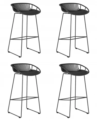 Набор 4 шт стул барный DOBRIN FRANK (темно-серый)