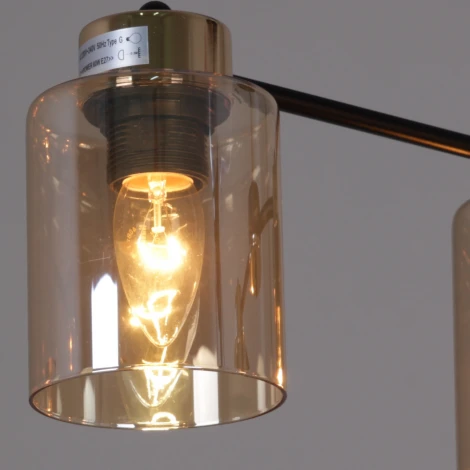 Потолочная люстра на штанге Reluce 01606-0.3-04 BK+FGD (220V)