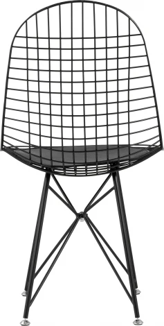 Стул обеденный Eiffel черный с черной подушкой 2 шт Stool Group (арт.УТ000037510)