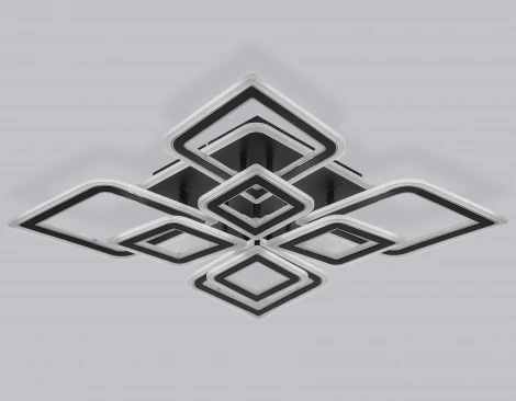 Потолочный светодиодный светильник с пультом Ambrella Acrylica Original FA8912 (регулировка яркости, 220V, умный дом - Smart Life)