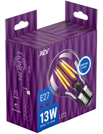 Лампочка светодиодная филаментная REV 32480 5
