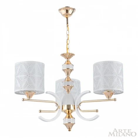 Подвесная люстра Arte Milano Florentia-2097 302097/3 Wh/Gd (220V, на цепи)