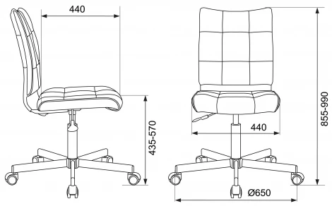 Кресло Бюрократ CH-330M светло-розовый Diamond 357 эко.кожа крестовина металл