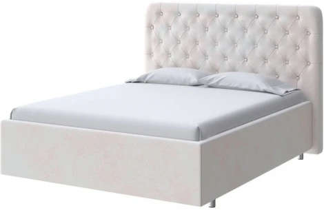 PROxSON Кровать Classic Large (Ткань: Велюр Teddy Жемчужный) 120x190