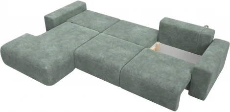 Диван угловой Лига-036 НПБ Классик Лонг левый угол Лига Диванов (Велюр) арт.127786L