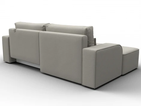 Диван угловой Лига-120 угол левый (ДСП,Брус,Фанера,ЛДС,Рогожка/Бежевый) Лига Диванов 137283L