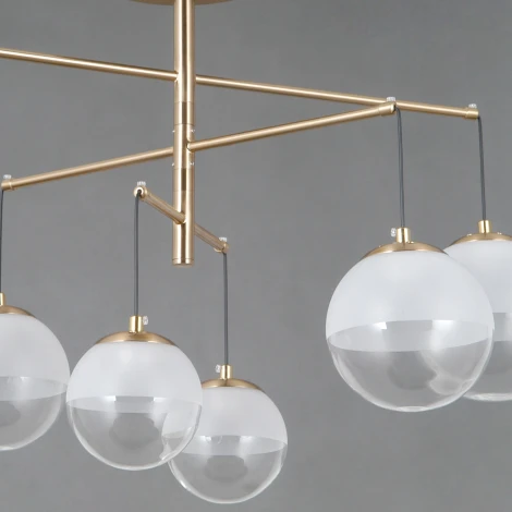 Потолочная люстра светодиодная на штанге ILLUMICO IL4381-30WSQ-25HB ELITE