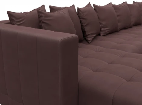 Диван П-образный Лига-052 НПБ Лонг Лига Диванов (Замша) арт.128858