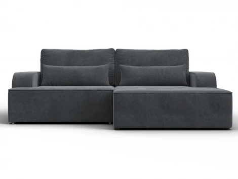 Диван угловой Лига-120 угол правый (ДСП,Брус,Фанера,ЛДС,Велюр/Светло-серый) Лига Диванов 137292