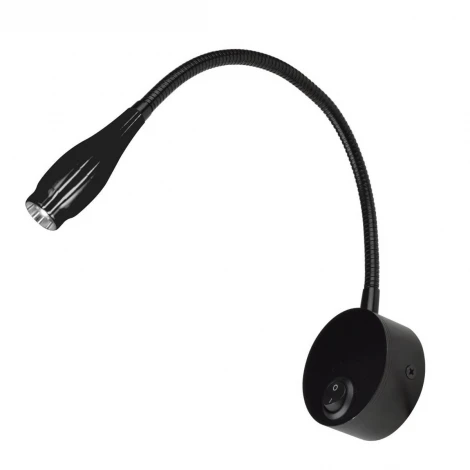 Спот Uniel ULT-F22-3W/4000K IP20 BLACK (LED, 220V, выключатель, для чтения)