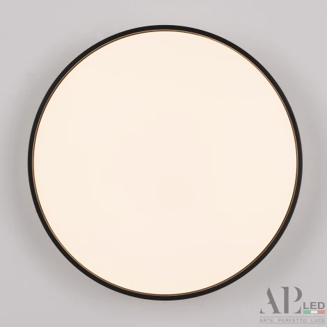 Потолочный светильник круглый светодиодный APL LED Toscana 3315.XM302-1-374/24W/3K Black (220V, круглые)