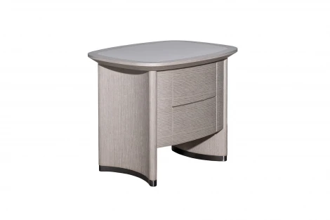 Тумбочка с 2 ящиками столешница отделка ПУ 62*48*52см Garda Decor 77IP-18221