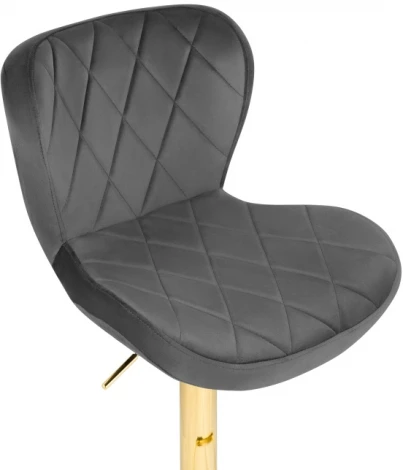 Барный стул Woodville Porch dark gray / golden 15504