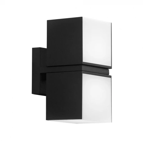 Настенный уличный светильник Arte Lamp A5193AL-2BK (LED, 220V, куб, IP54)