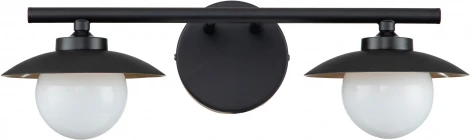 Бра настенное Corazza V000284 (10015/2W Black) (220V, шар)