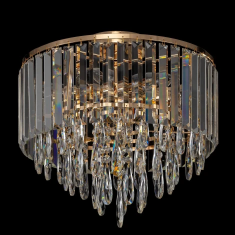 Потолочная люстра каскадная хрустальная Citilux Leonna CL320162