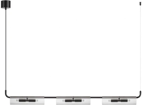 Подвесной светильник Lumion Toronto 6561/6 черный/прозрачный/металл/стекло G9 6*20W 220V (на проводе)