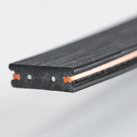 Шинопровод гибкий низковольтный 48V 10m черный Lightstar Due Hermes 510107