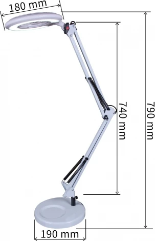 Офисная настольная лампа светодиодная Reluce 02046-0.7-01 BK