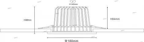 Donolux DL18838 DL18838/20W White R Dim 4000K