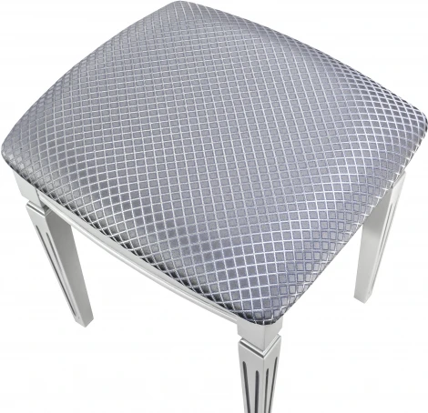 Банкетка Васко В 107Н белый/серебро, Атина серебро от фабрики Mebelik