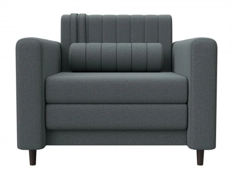 Кресло Лига-070 (ЛДСП,Брус,Фанера/Дерево/Рогожка/Серый) Лига Диванов 132544