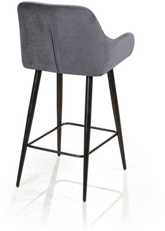 Стул полубарный Robert, бархат серый 27 Top Concept ROBERT 76776