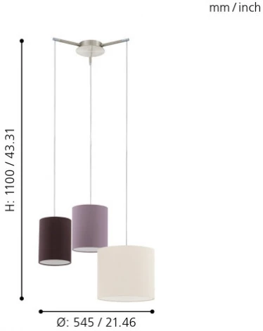 Подвесной светильник Eglo Tombolo 92755